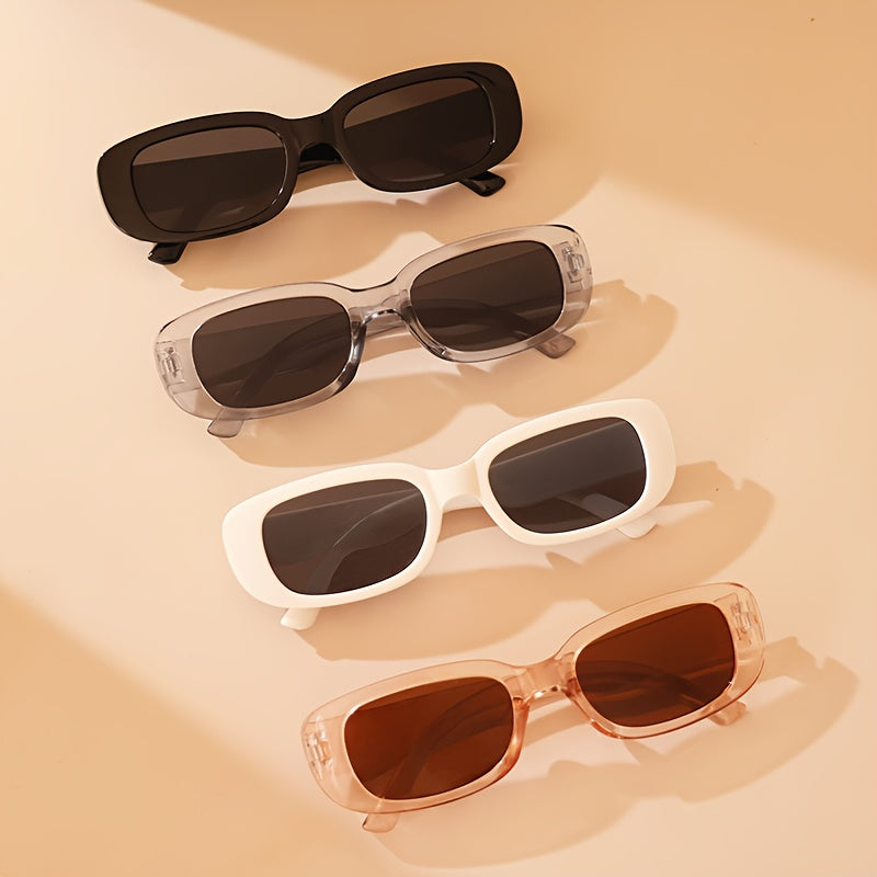 Set of 4 Oval Frame Eyeglasses for Men and Women Stylish Reading Glasses