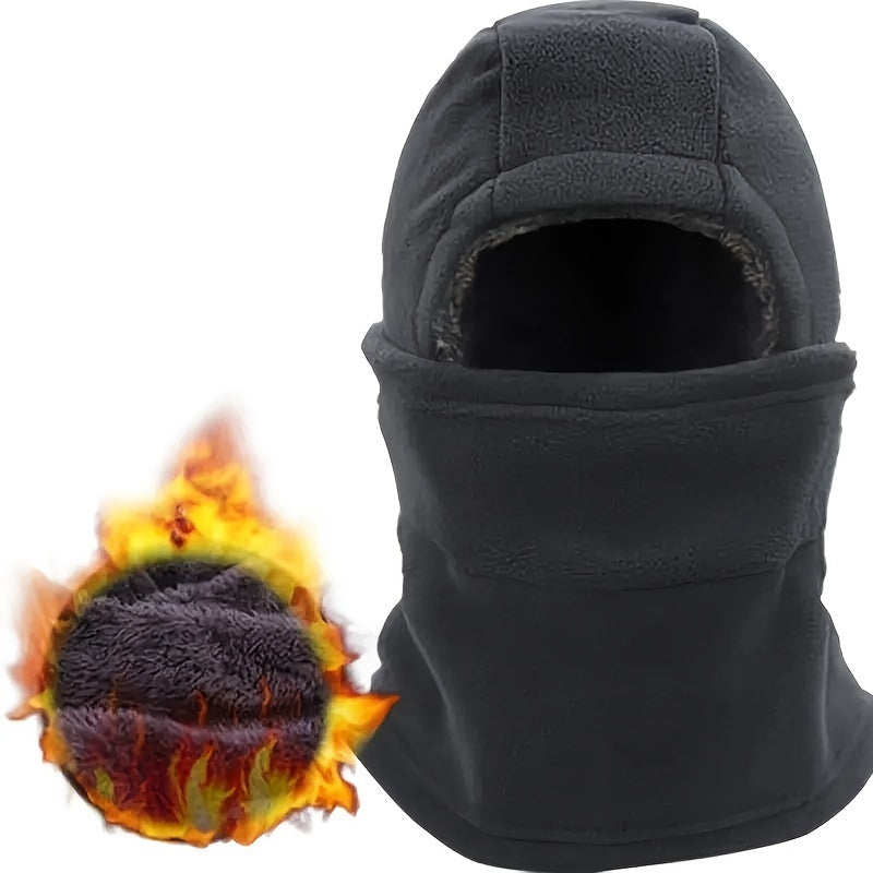 Winter Balaclava for Men Women 3-in-1 Fleece Face Mask with Ear Covers for Outdoor Activities