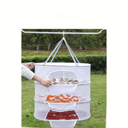 3-Layer Drying Net for Vegetables Clothes and Outdoor Use Collapsible and Portable