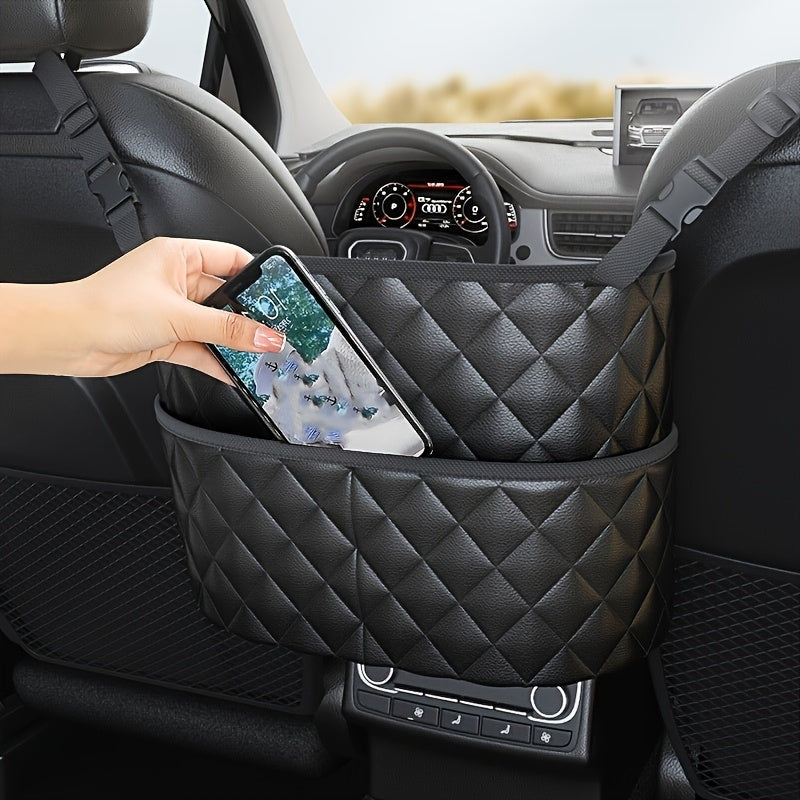 Car Organizer with Multiple Compartments for Back Seat Storage in Vehicles