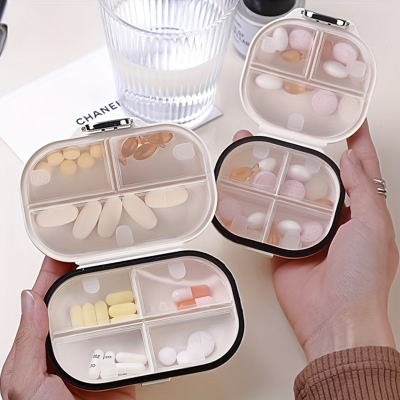 Organizador de pastillas portátil de 7 días con tapa para viajes, oficina y almacenamiento en el hogar