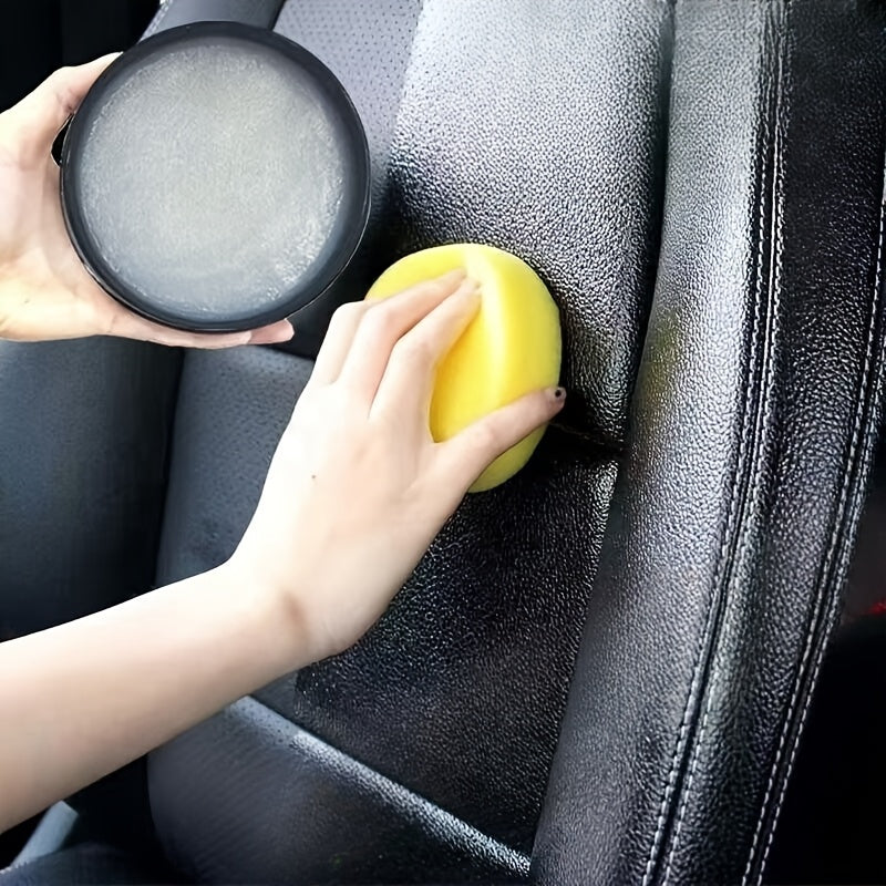 Kit de restauración de cuero y plástico para automóviles, brillo negro