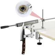 Kitchen and Outdoor Knife Sharpener Set with Fixed Angle System and Diamond Stone