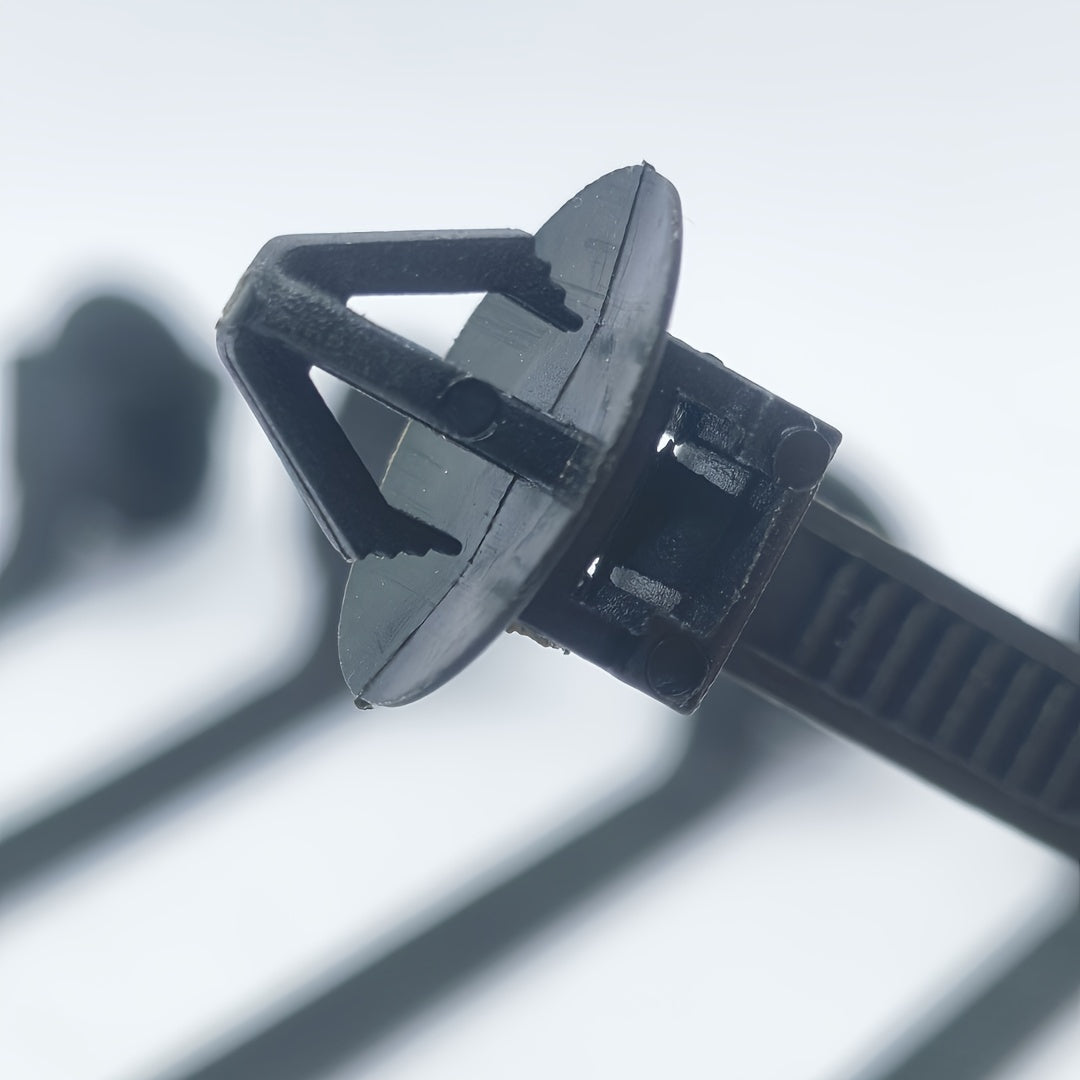 50PCS Automotive Nylon Zip Ties Wire Oil Pipe Fixing Clips Cable Ties