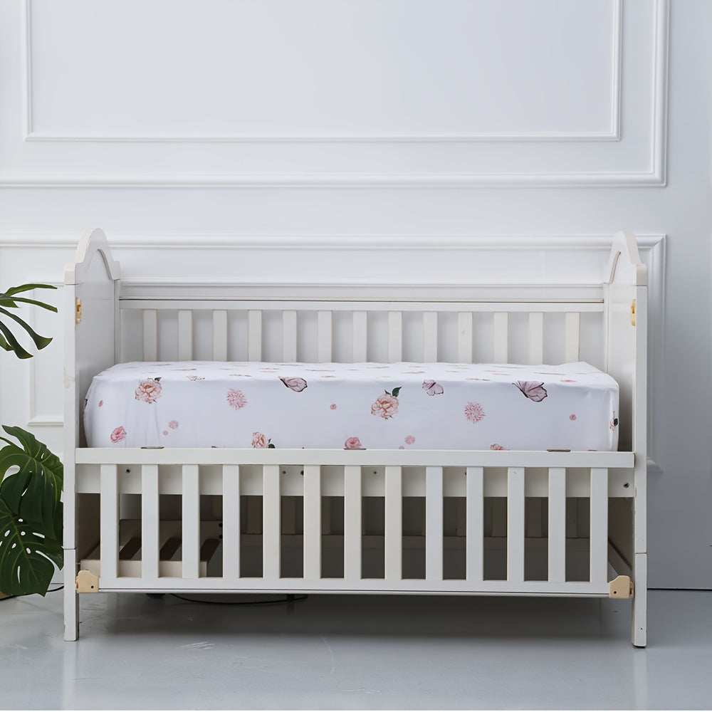 4-Pack Microfiber Fitted Crib Sheets for Baby Boys and Girls 28x52 Inches