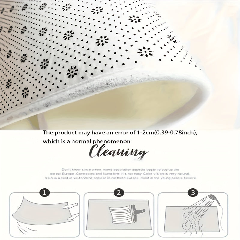 Rojdestvo Gnomi va Qo'ng'iroq Xush kelibsiz mato Sarg'ish No-slip Quruq-qarshilikli Mashina yuviladigan 1.19 sm