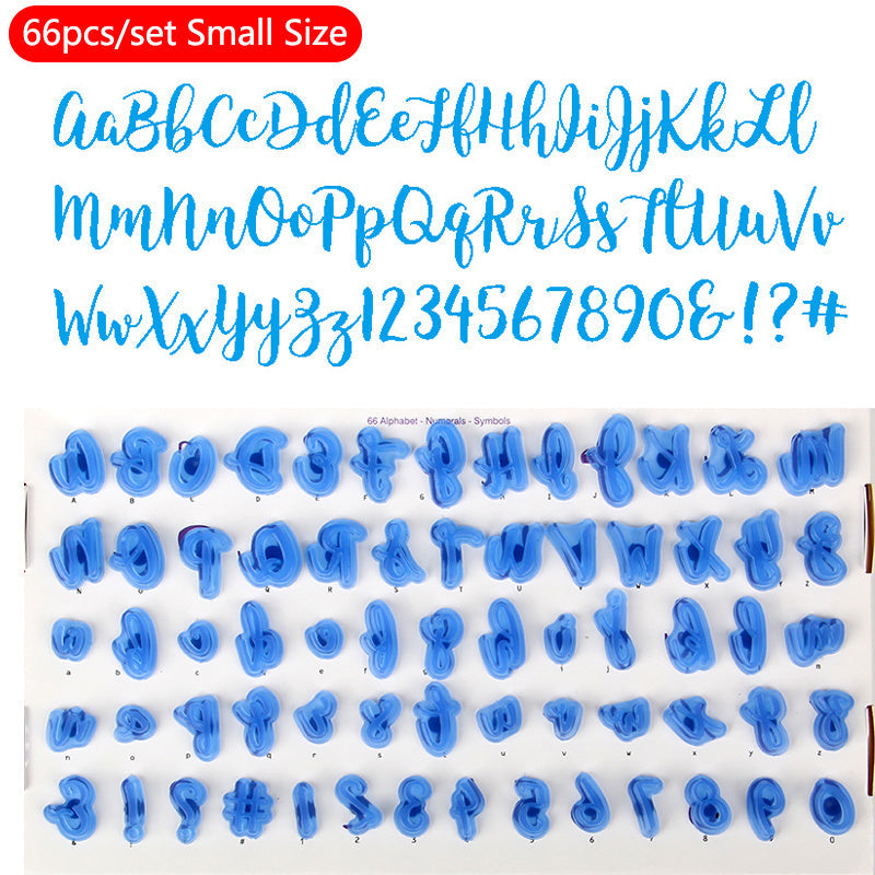 Mold Set for Fondant Printing, Cookie Baking, Cake Decoration Upper Lower Case Letters