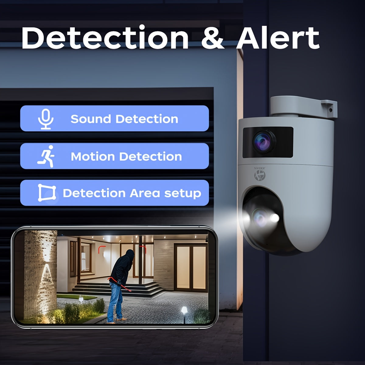 Ikki bantli 5G/2.4GHz ichki xavfsizlik kamerası, harakatni kuzatish, kechqurun ko‘rish va ikki tomonlama audio bilan