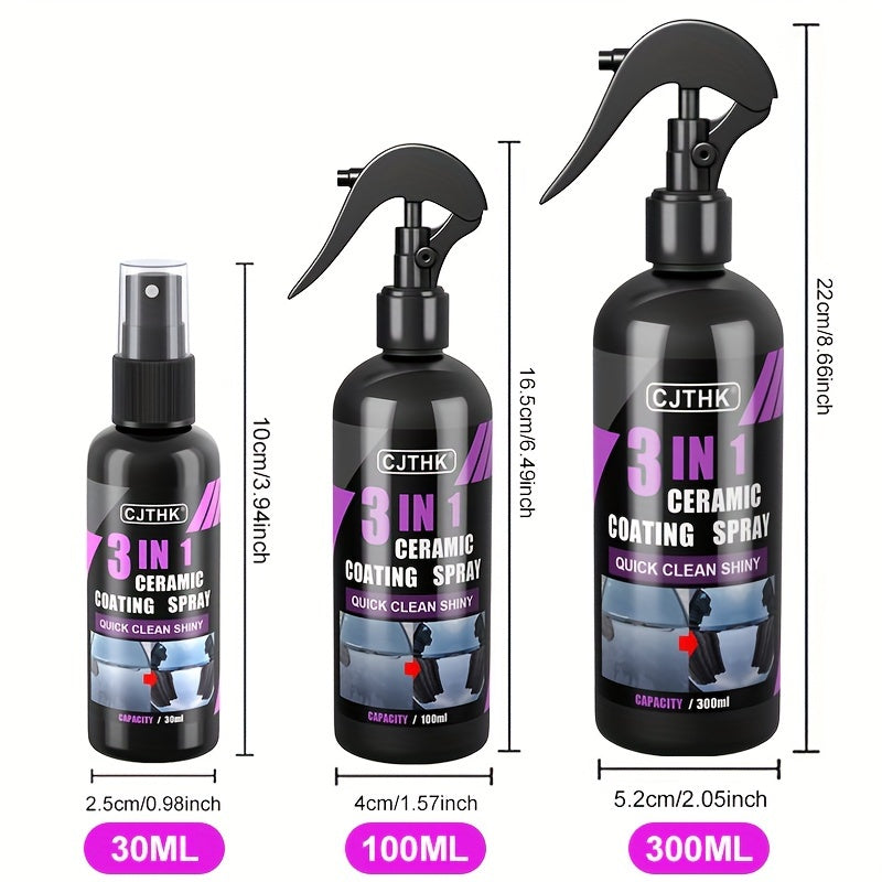 Car Nano Ceramic Coating Liquid for Cars Hydrophobic Polishing 3-in-1