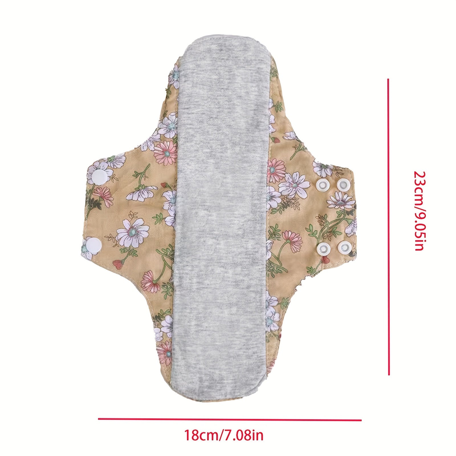 4pcs Unscented Cotton Panty Liners with Graphene Core Reusable Menstrual Pads