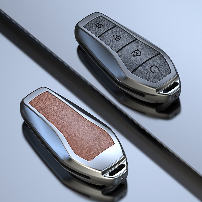 Zinc Alloy Car Key Cover for Electric Vehicles Compatible with Multiple Models