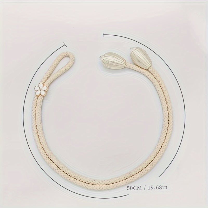 Contemporary Adjustable Curtain Straps with Rope Buckles for Easy Storage