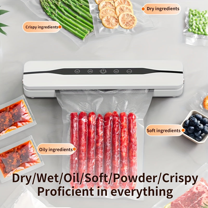 USB rechargeable vacuum sealer 62Kpa suction for food preservation