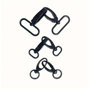 Black Olive Clasp Buckles 10-Pack Zinc Alloy Durable Rotating Handbag Strap Accessories