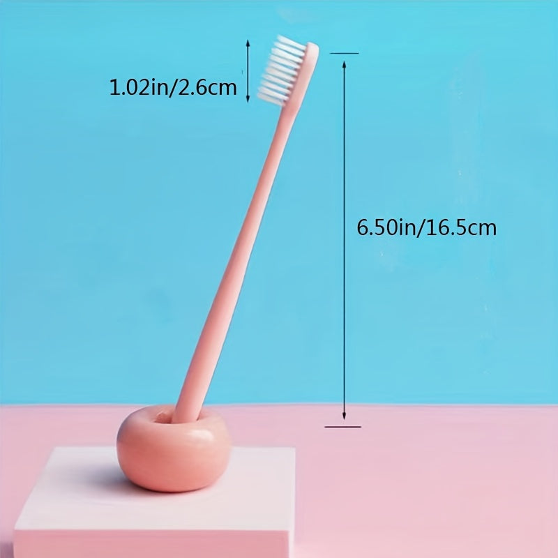 10 Pack Ultra-Soft Microfiber Fine Bristle Adult Toothbrushes for Home Use