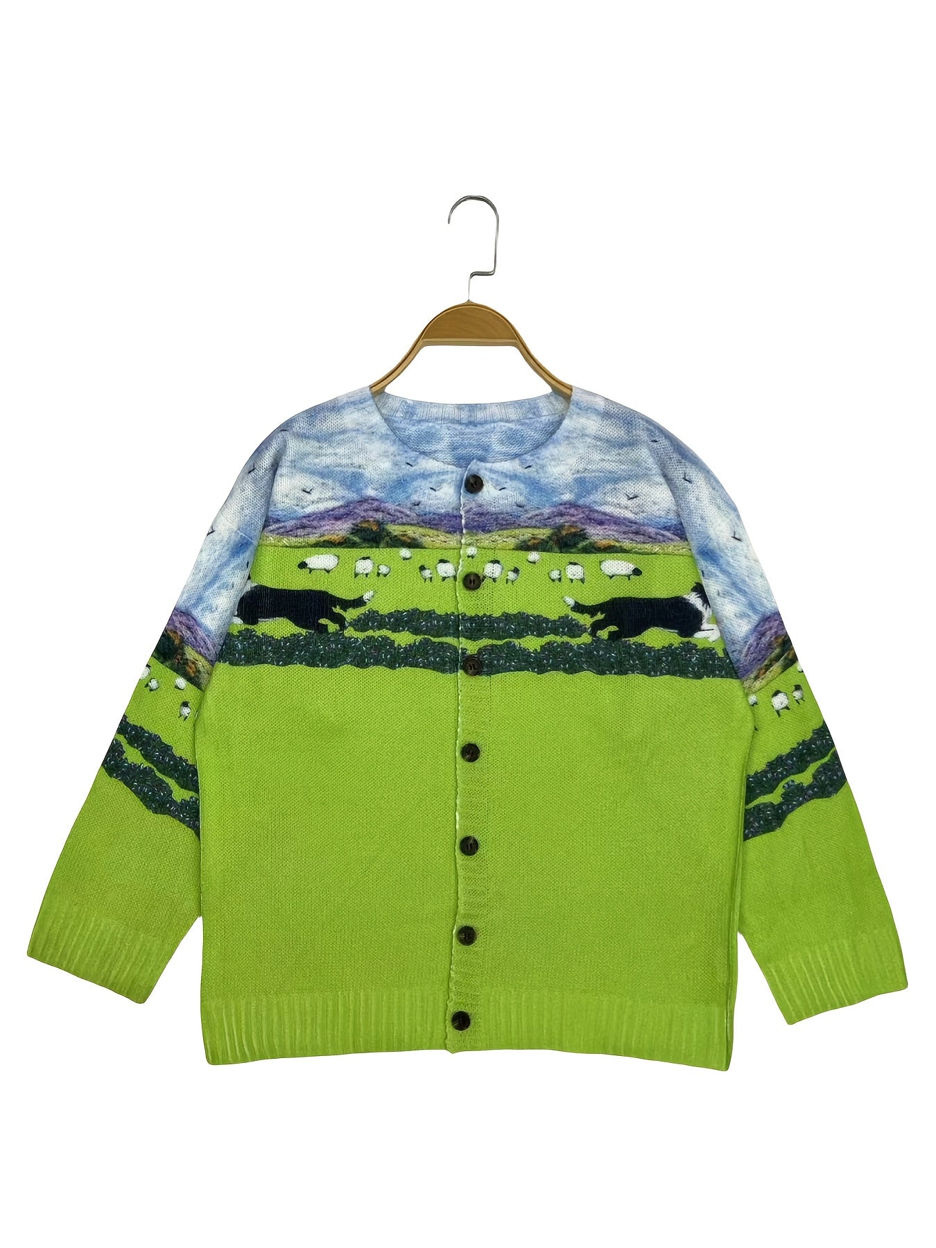 Plus-Size Women's Lightweight Cardigan Fall Spring Open Front Sweater