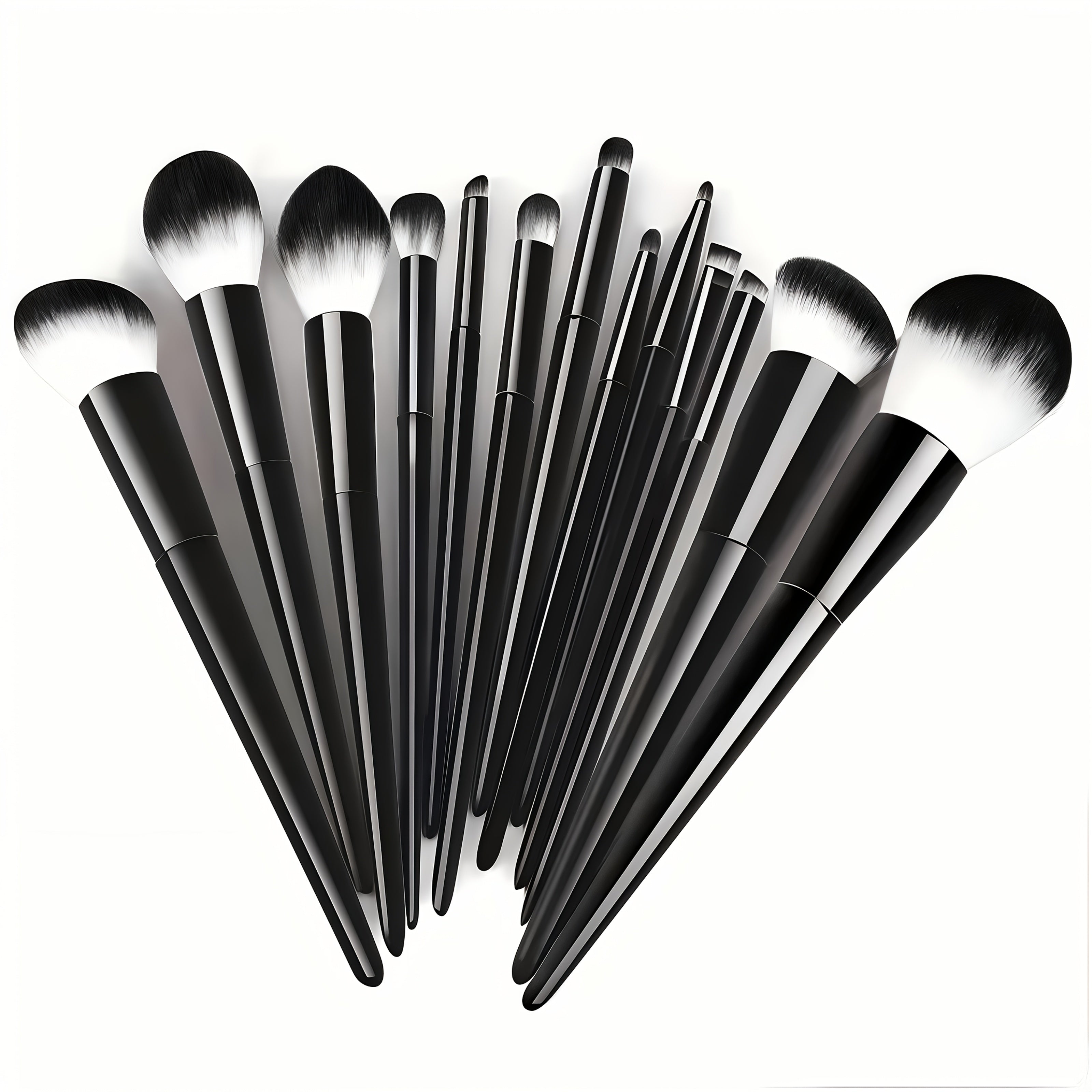 13-Piece Makeup Brush Set Nylon Synthetic Fiber Easy to Use Professional Travel-Friendly