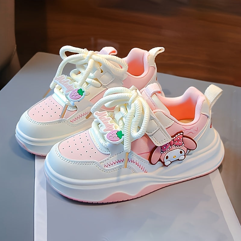 Kids Flat Skate Shoes with Beaded Detailing and Adjustable Straps for Boys and Girls