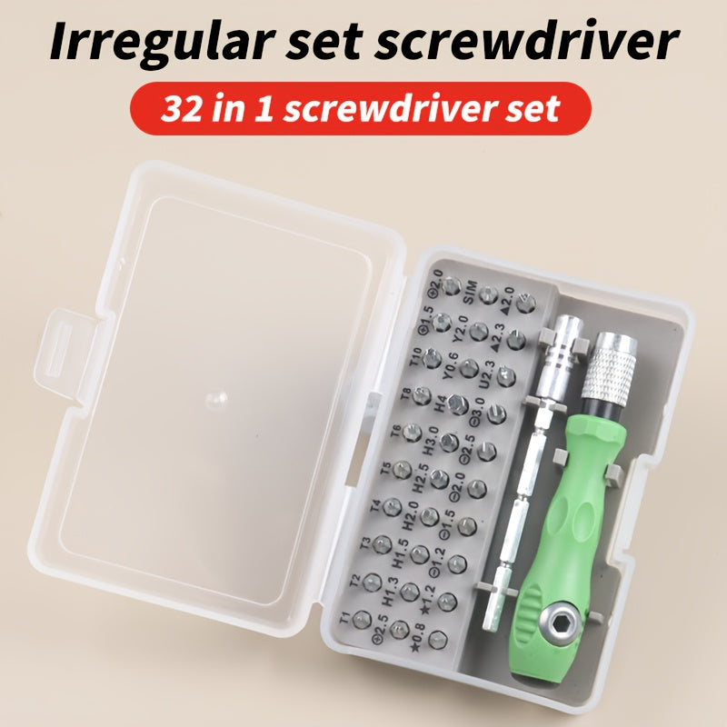 Juego de destornilladores de precisión 36-en-1 para electrónica, magnetizado, compacto