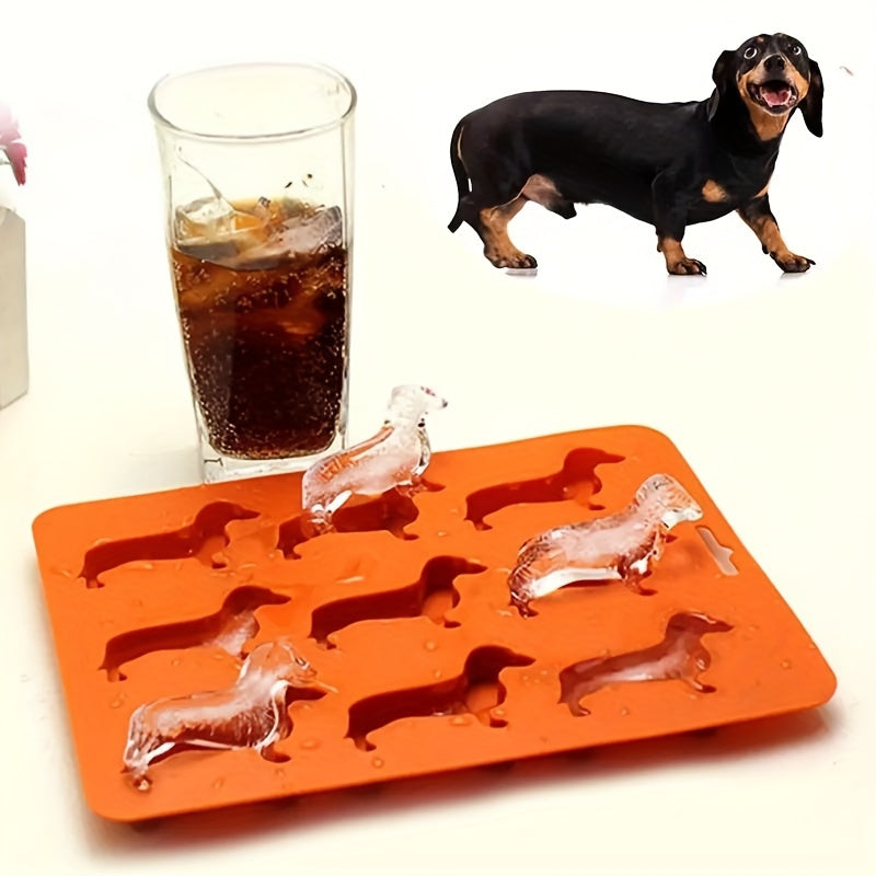 Dachshund Silicone Mold for Ice Candies Chocolates, Easy Cleanup