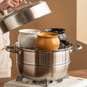 Kitchenware Set Includes Clay Pot Ceramic Stew Pot Soup Pot with Lid for Cooking and Household Use