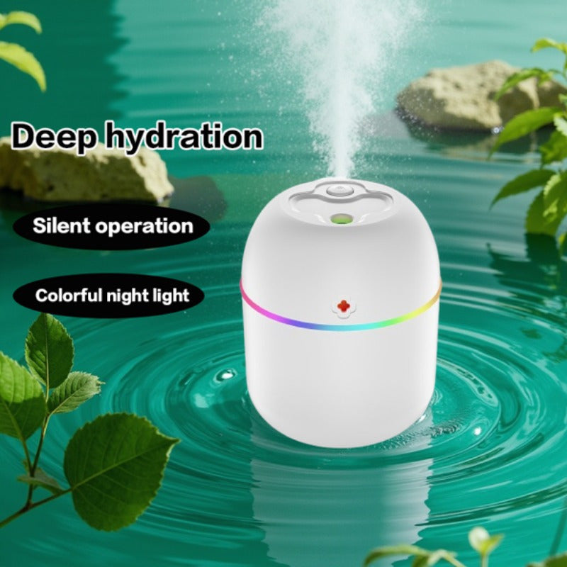 Портативный увлажнитель воздуха с ночником для автомобиля, спальни, офиса 7,44 унций