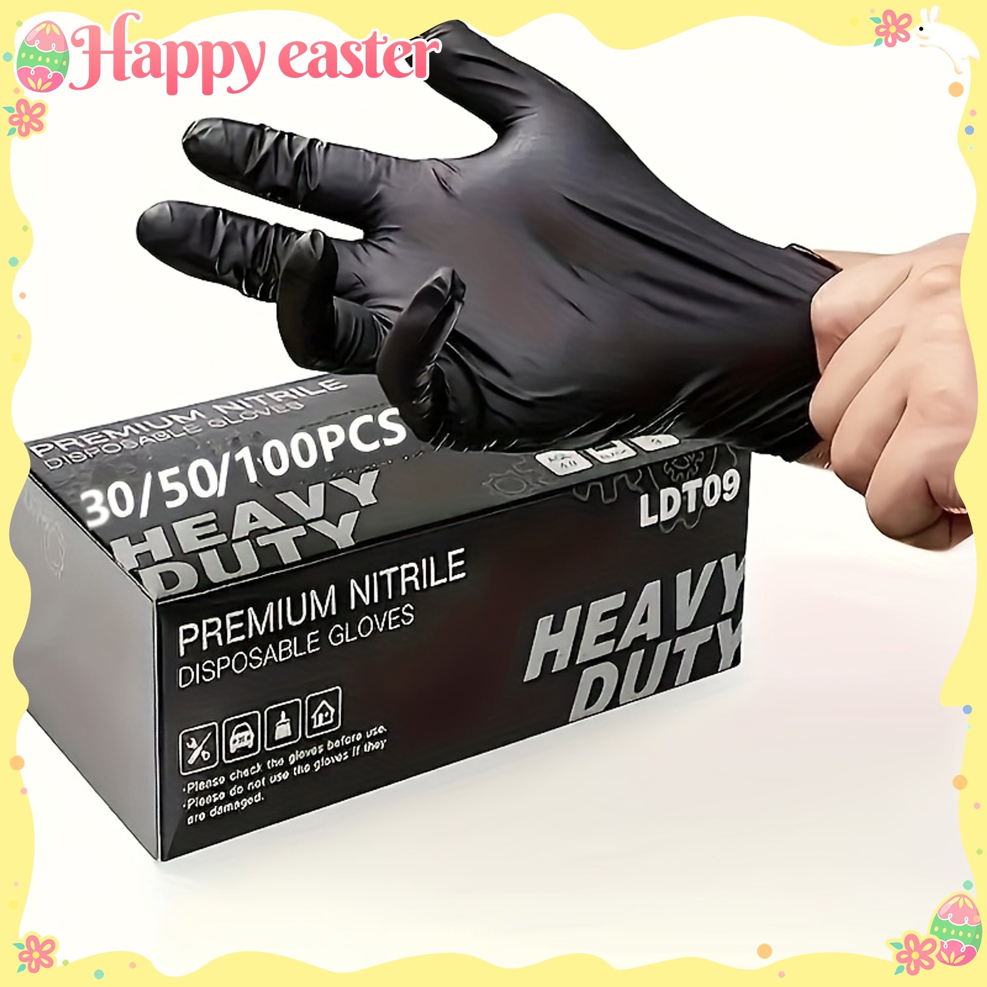 Unisex PVC Gloves Waterproof Latex-Free Home Cleaning Gloves