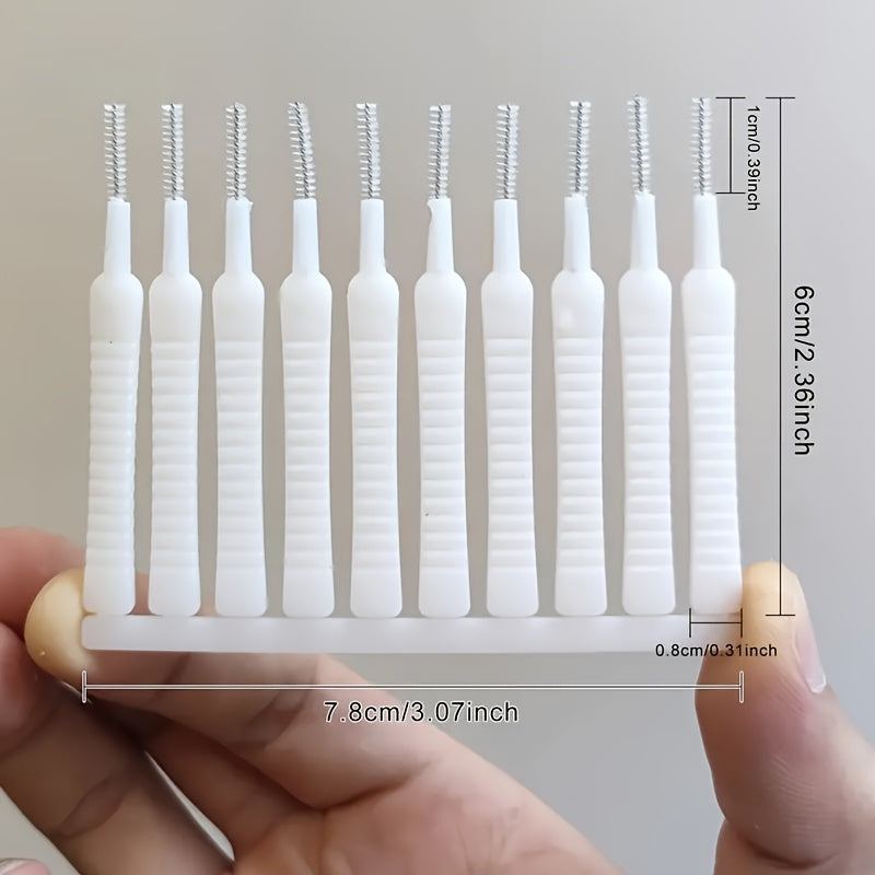 Mini Cleaning Brush Set 10 or 20 Pieces No Battery Household Tools for Phone Shower Head Crevices