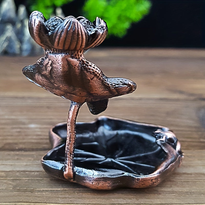 Lotus Backflow Incense Burner Decorative Home Decor Smoke Fountain