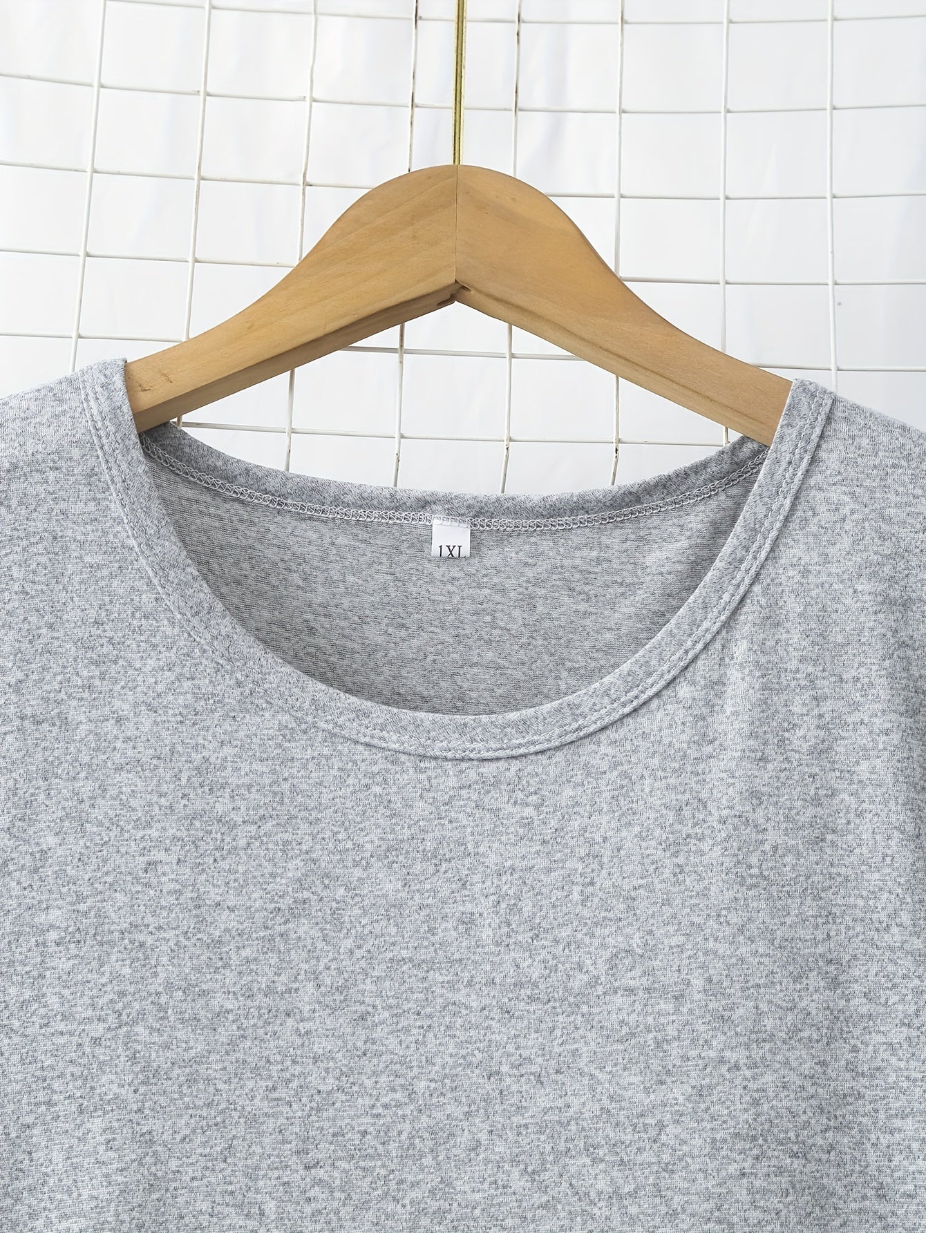 Plus Size Sleepwear 3-Pack Solid Color Knit Nightwear, Polyester Blend, Comfortable