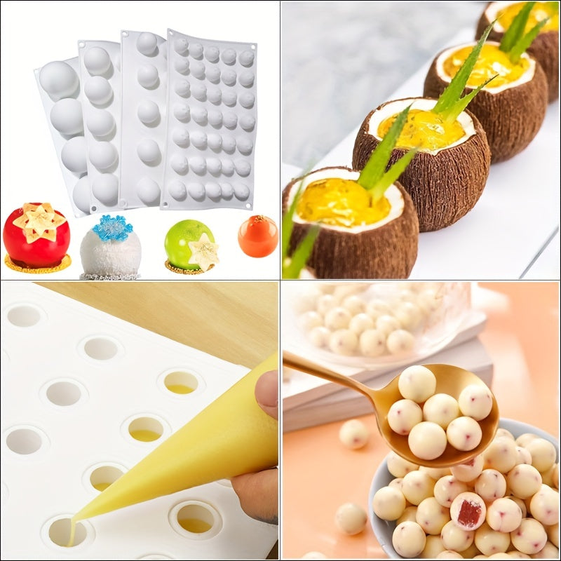 Silicone Mold for Round Ball Shape Cake Decorating Tools Spiral Baking Mold