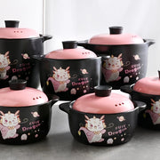 Ceramic and Clay Cookware Set with Soup Pot Casseroles for Hot Pot and Soup
