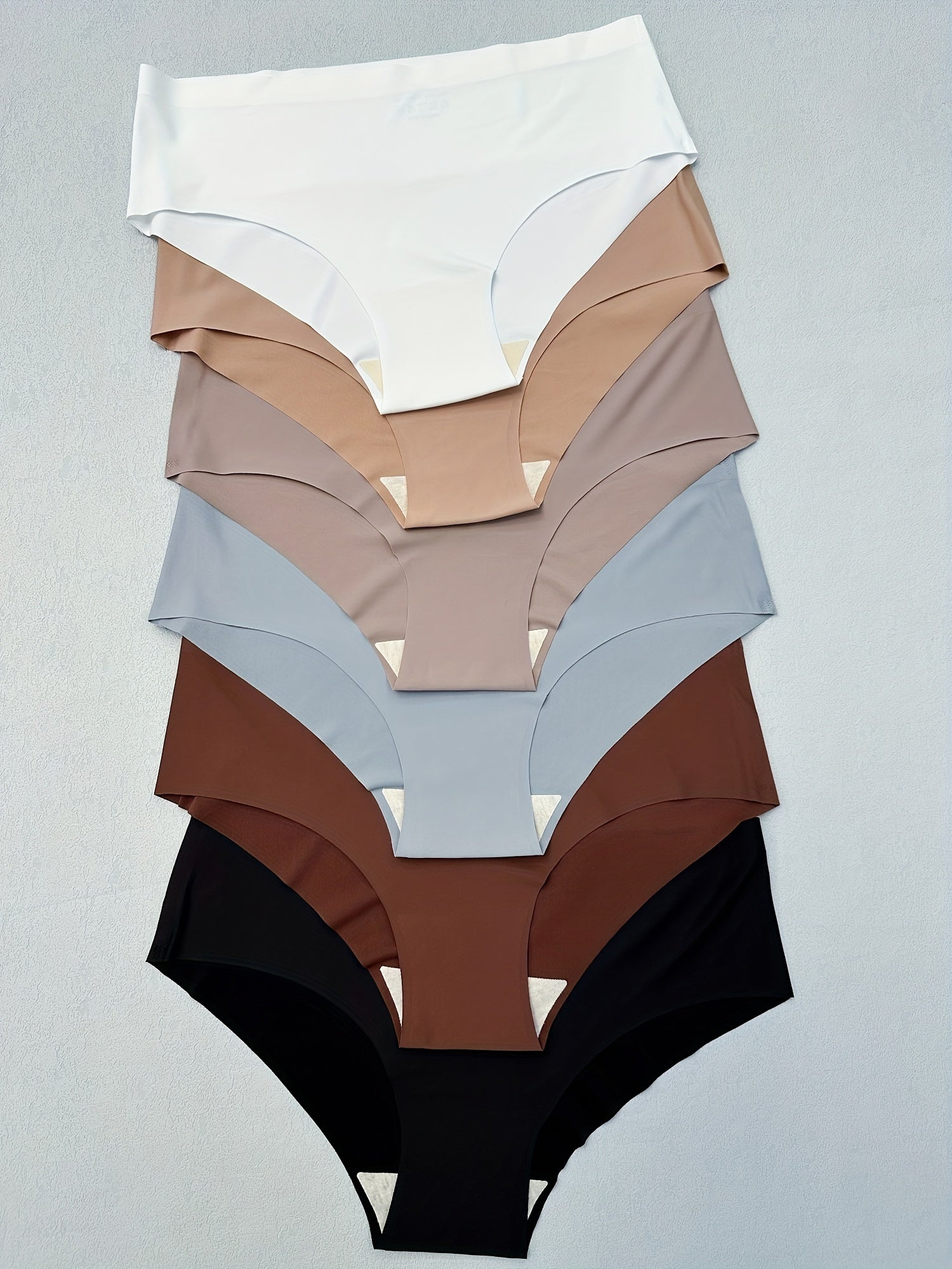 Women's Seamless Thongs 6 Pack Low Waist Soft Quick-Drying Breathable