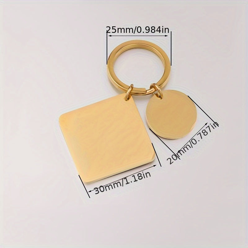 Engraved Custom Calendar Keychain for Couples Personalized Anniversary Gift