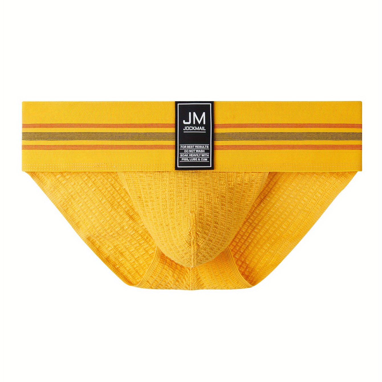 Men's Low Waist Striped Briefs Nylon Cotton Spandex for Sports Casual