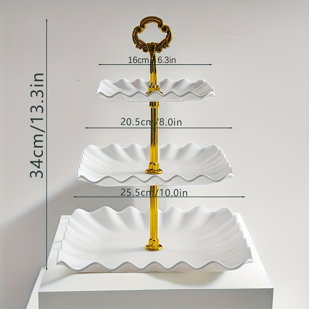 Plastic Dessert Display Tray for Weddings and Parties