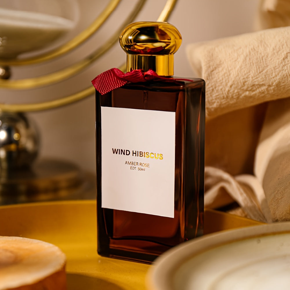 50ml Women's Amber Rose Floral Eau De Toilette Long-Lasting Romantic Perfume Gift