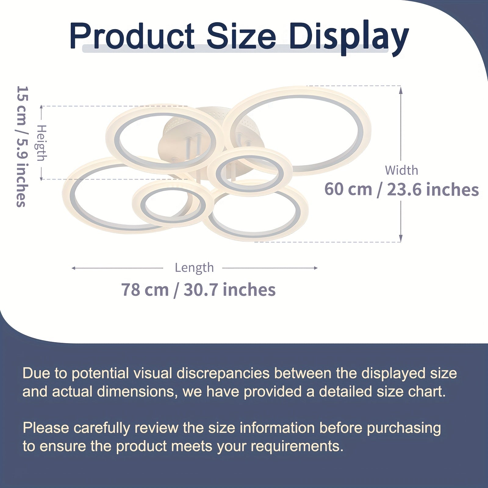 Flush Mount LED Ceiling Light with Remote Control for Low Ceilings in Living Rooms Bedrooms Kitchens