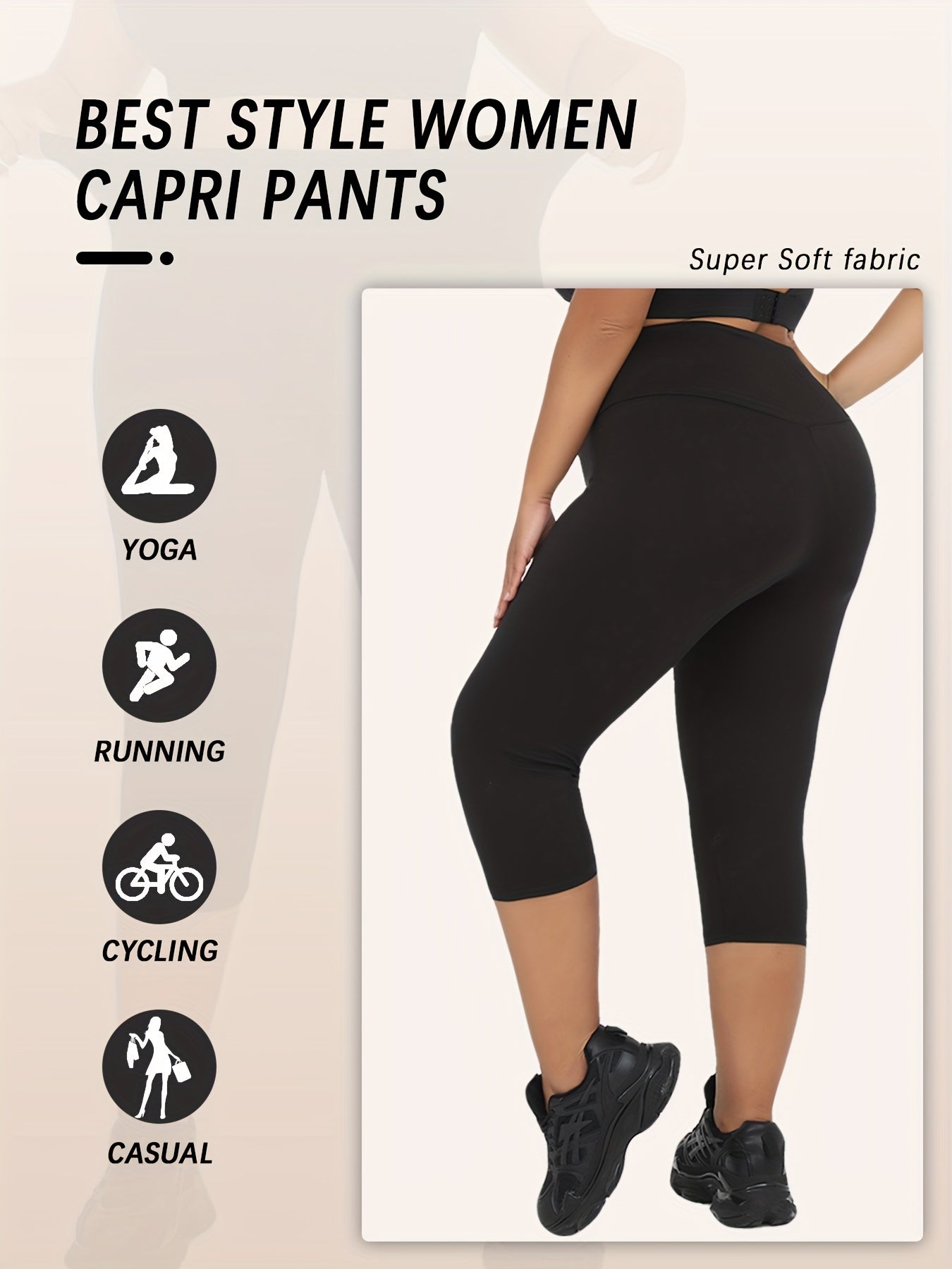 Leggings de yoga para mujer talla grande de cintura alta con control de abdomen para entrenamiento