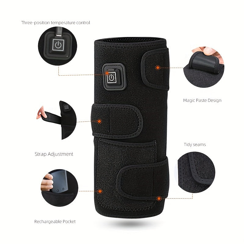 USB-quvvatlangan isitiladigan tizzali o'rash - Erkaklar va ayollar uchun massaj qiluvchi, oyoqni dam olish va iliqlik uchun mukammal.