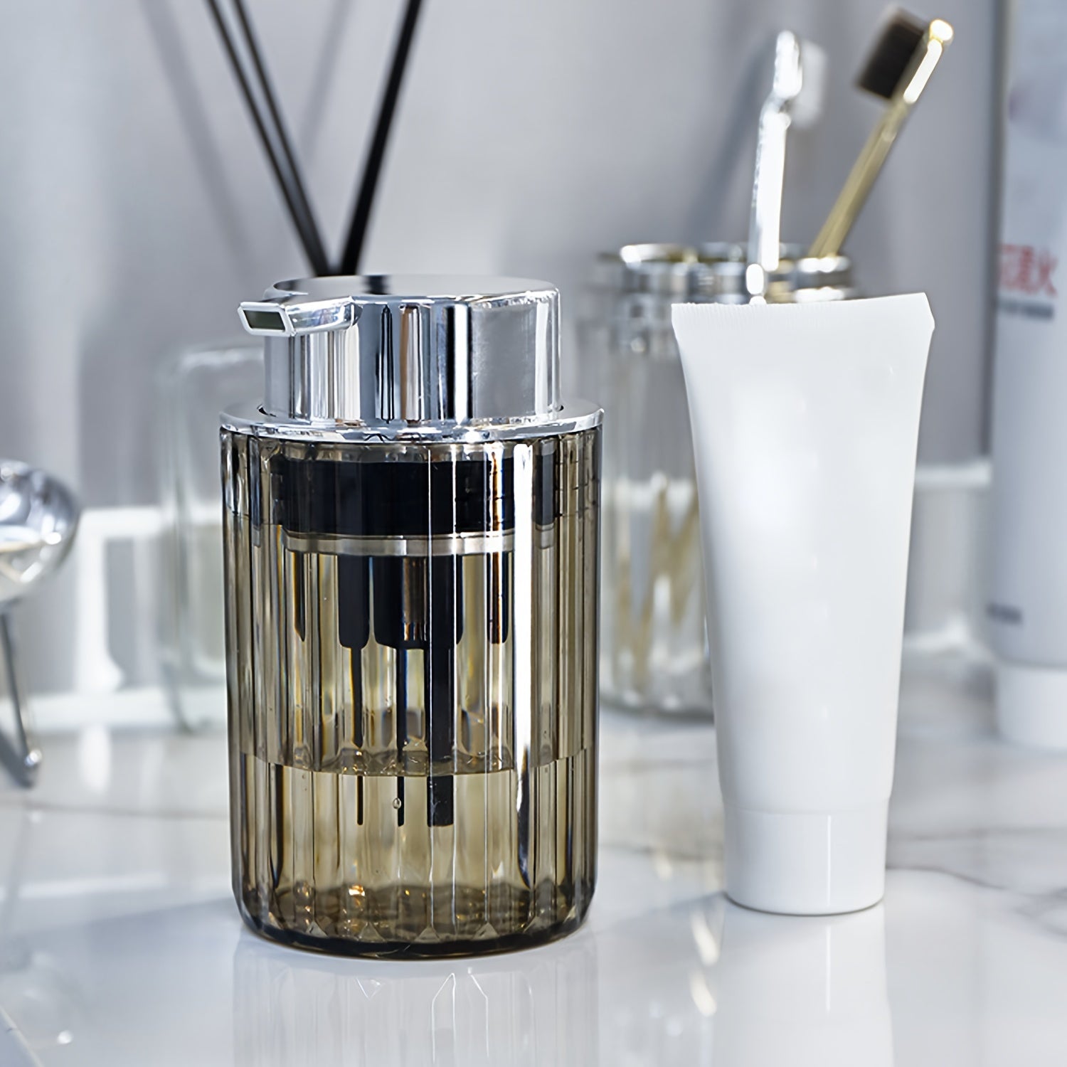 1 шт. Дозатор для пены для рук для ванных принадлежностей, многоразовая бутылка для очищающего средства для лица, шампуня и геля для душа