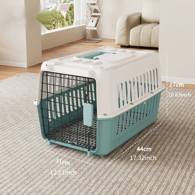 Portable Pet Air Travel Carrier for Cats and Dogs Lightweight PP Material
