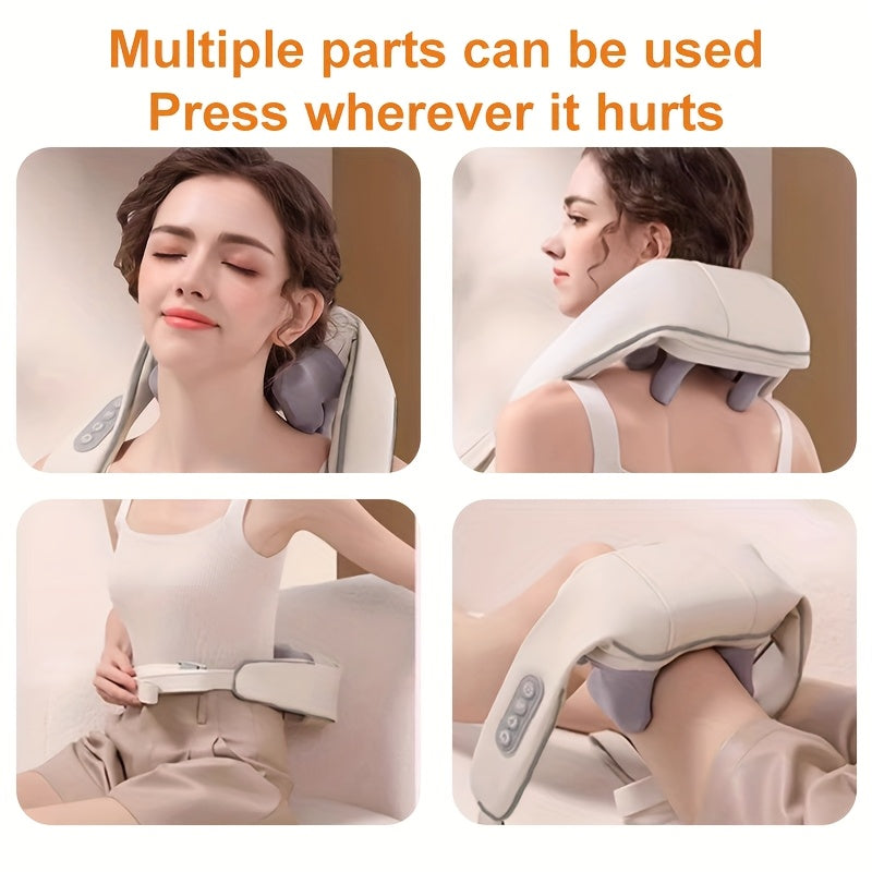 Rechargeable Heat Massager for Neck Back Waist with Lithium Battery