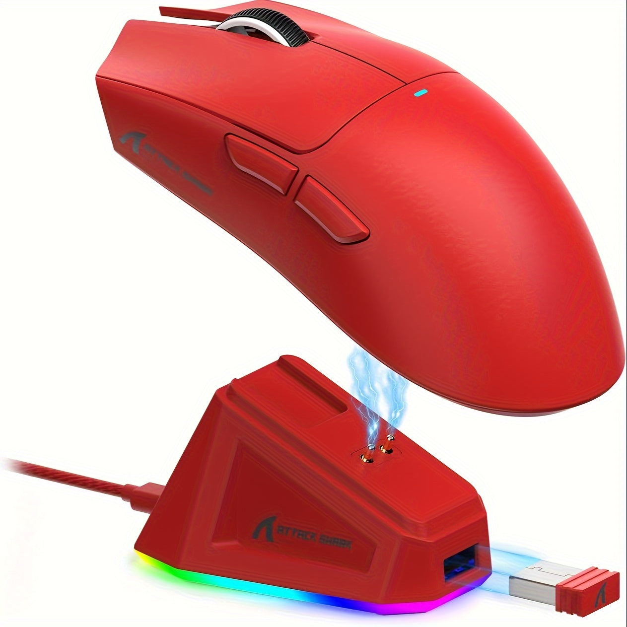 Attack Shark X11 Superlight Gaming Mouse: 59 г беспроводная с RGB подсветкой, 22000 DPI, 5 программируемых кнопок - Идеально для геймеров