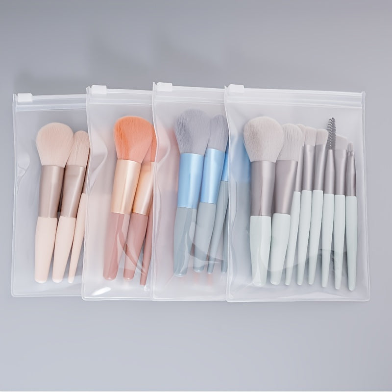Women Mini Makeup Brush Set with Storage Bag Soft Hair for Face Eyes