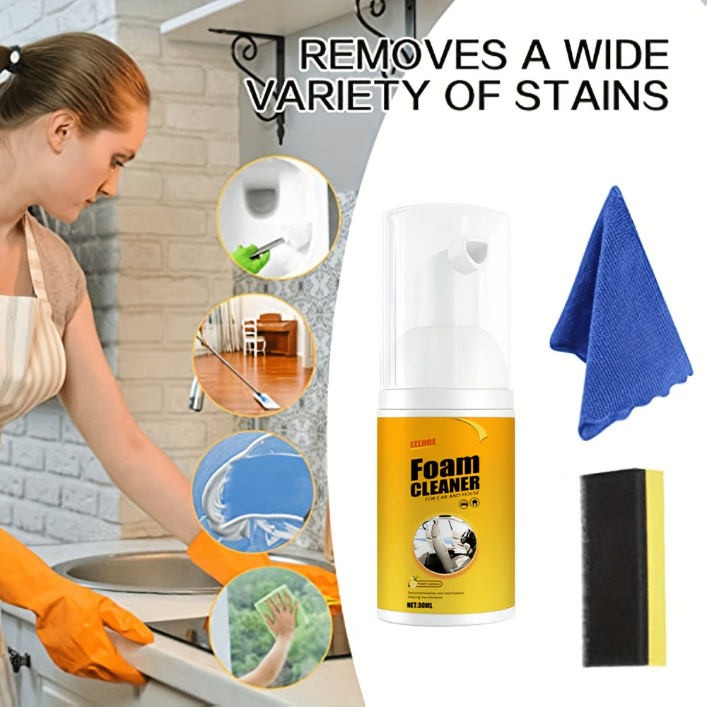 Limpiador de espuma para coche multiusos, herramienta de limpieza pesada para automóviles