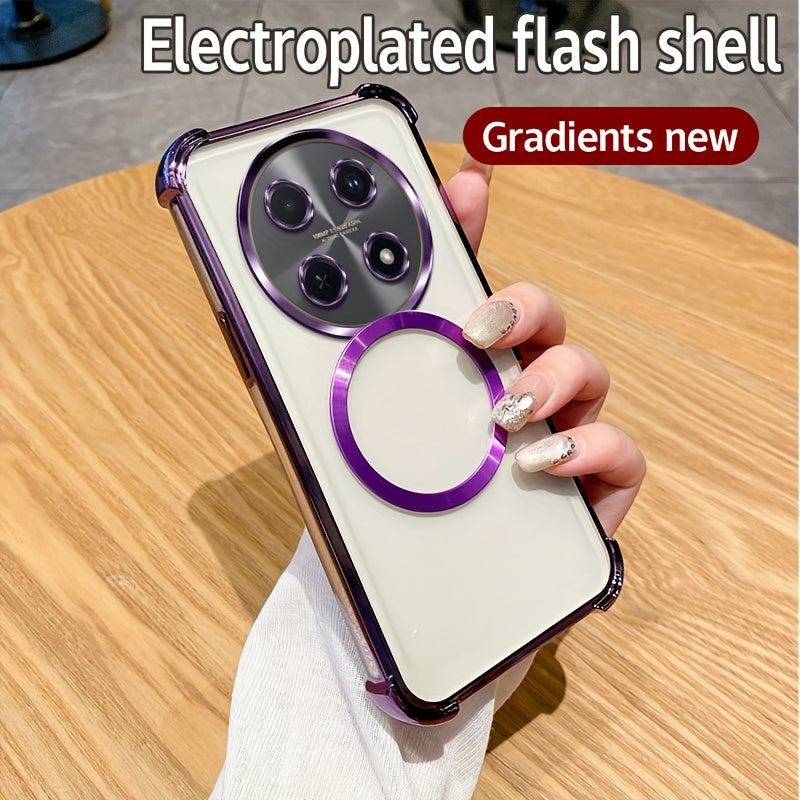 Luxury Heavy-Duty Shockproof Phone Case for Honor X7b X9 Series with Airbags and Magnetic Coil