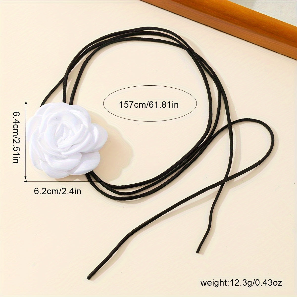 Set of 3 Fabric Rose Flower Necklaces for Women Multiway Jewelry for Parties and Daily Wear