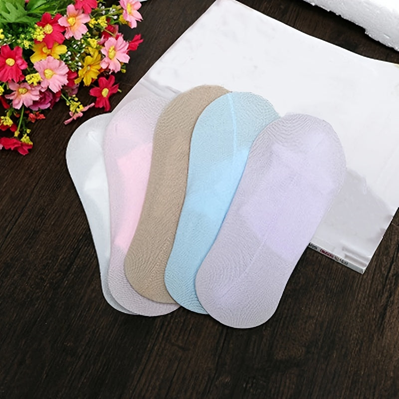 Pack de 5 calcetines invisibles de malla transpirable para mujer con puntera baja