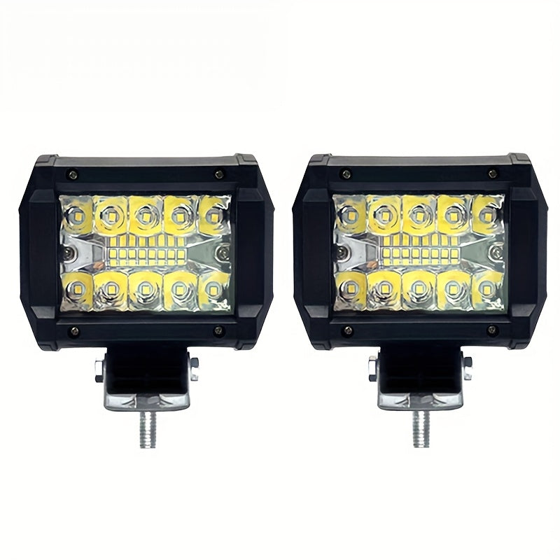 2 Pieces LED Work Lights for Cars RVs Motorcycles 10.16cm Brightness 12V